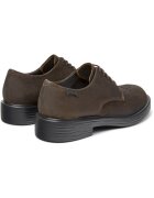 Camper Обувки Dean Derby от набук Тъмнокафяв