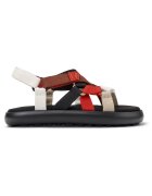 Camper Сандали Pelotas Flota с велкро - Бял/Черен