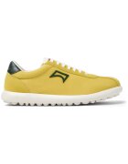Camper Спортни обувки Pleotas с велур - Тъмножълт
