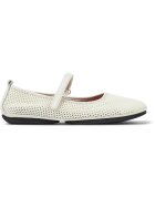 Camper Текстилни пантофки Right Nina с кожа Бял