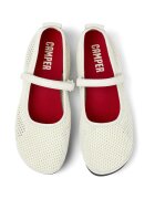 Camper Текстилни пантофки Right Nina с кожа Бял