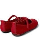 Camper Текстилни пантофки Right Nina с кожа Червен