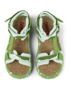 Camper Текстилни сандали Pelotas Flota 25741 с велкро Зелени аспержи
