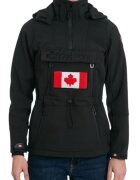 Canadian Peak Дамско софтшел яке Toka - полиестер/еластан - черно - водоустойчиво - със сваляща се качулка -