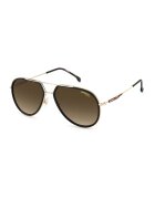 Carrera Унисекс слънчеви очила Aviator с градиента - Златист - Кафяв -