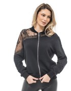 CASA DE MODA VIGO Суитшърт Lola с цип и дантела