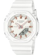 Casio Часовник G-Shock за жени GMA-P2100M-7AER - аналогово-цифров - бял - 46x40.2x11.2mm