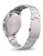 Casio Часовник от инокс с хронограф Сребрист