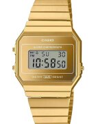 Casio Часовник Vintage Iconic A700WEVG-9AEF - унисекс - златист - с аларма и автоматичен календар