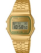 Casio Дигитални часовник A158WEGV-9AEF - златен корпус - 36.8x33.2x8.2mm