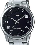 Casio Кварцов часовник с лого Сребрист