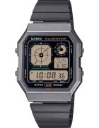 Casio Мъжки часовник Vintage A130WEGG-1AEF - черен - кварцов - водоустойчив до 30 м