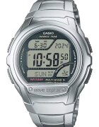 Casio Мъжки часовник Waveceptor WV-58RD-1AEF - цифров - сив цвят - 43.7mm x 12mm - иноксова гривна