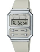 Casio Унисекс часовник с каишка от смола Бледозелен