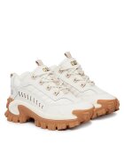 CAT Footwear Дамски спортни обувки - текстил - бял/кафяв