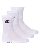 Champion Дълги чорапи с рипс - 3 чифта Бял