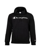 Champion Худи с бродирано лого - Черен