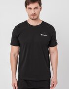 Champion Памучна тениска Basic с лого Черен
