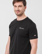 Champion Памучна тениска Basic с лого Черен