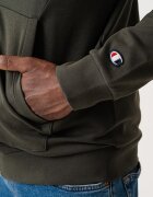 Champion Слим худи с цип Тъмнозелен