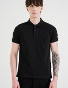 Champion Слим тениска с яка и лого Черен