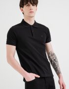 Champion Слим тениска с яка и лого Черен