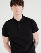 Champion Слим тениска с яка и лого Черен