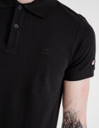 Champion Слим тениска с яка и лого Черен