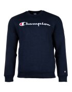 Champion Суитшърт с памук с овално деколте - Тъмносин