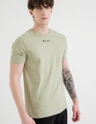 Champion Тениска с овално деколте и лого бледо маслини