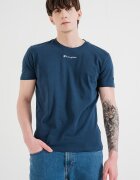 Champion Тениска с овално деколте и лого Бял/Синьо-зелен