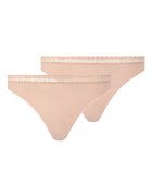 Chantelle Бикини Cozy Chic с дантела и мрежеста материя - 2 чифта - Бежов