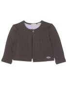Chicco болеро за момиче сиво памук-еластан с декоративни волани