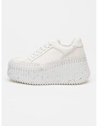 Chloe Скосени кожени спортни обувки Nama