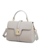Ciel Кожена чанта Meliora с капаче - Светло сив