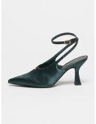 CIRCUS BY SAM EDELMAN Остри обувки Tara с каишка на глезена - Тъмнозелен