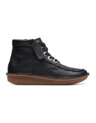 Clarks Боти Funny Cedar от набук - Черен