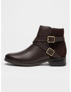 Clarks Боти Havisham от кожа и велур