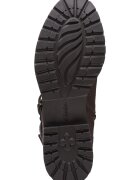 Clarks Боти Well от велур и кожа Тъмнокафяв