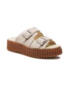 Clarks Дамски чехли 303500801 - Естествена кожа -