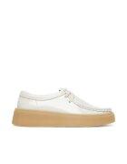 Clarks Дамски кецове - естествена кожа - бели