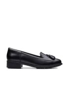 Clarks Дамски мокасини 304163340 - Естествена кожа - Черни