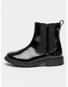 Clarks Кожени боти Astrol Chelsea с цип - Избеляло черно