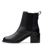 Clarks Кожени боти Chamberly Chelsea Черен