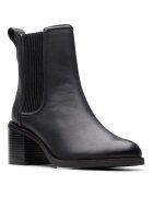 Clarks Кожени боти Chamberly Chelsea Черен