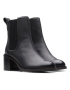 Clarks Кожени боти Chamberly Chelsea Черен