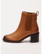 Clarks Кожени боти Chamberly Chelsea - Камел