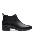 Clarks Кожени боти Chelsea Черен
