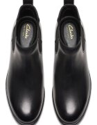Clarks Кожени боти Chelsea Черен