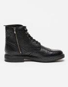 Clarks Кожени боти Newford Brogue Черен